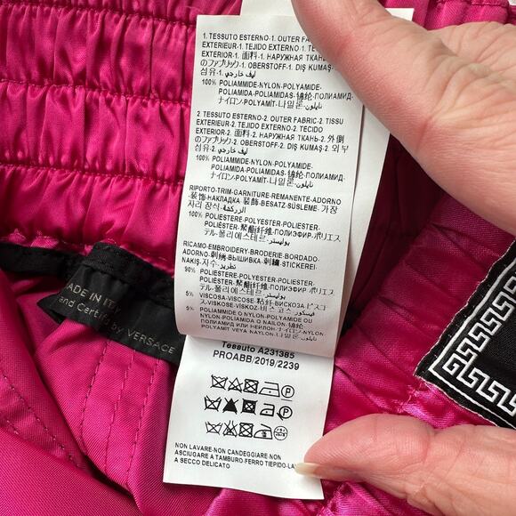 Versace Muay Thai Boxing Shorts Pink Silver Versace Medusa Patch 50 / L - Picture 11 of 16